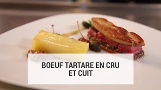 Boeuf tartare en cru et cuit [upl. by Aihsiyt]