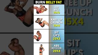 These 4 exercises will melt the fat off your stomach 🔥 shorts [upl. by Noreik]