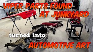 We Found VIPER Parts in our Junkyard  Turned Them into AUTOMOTIVE ART [upl. by Kipp923]