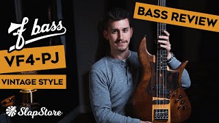 Bass Review F Bass VF4PJ Vintage Style ft DavidVause [upl. by Marashio74]