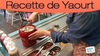 Comment faire une glace au yaourt et au chocolat [upl. by Lyrrehs]