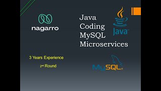 Nagarro  Round 2  Java Interview Questions and answers  MySQL  Microservices  Java8 [upl. by Fridell468]