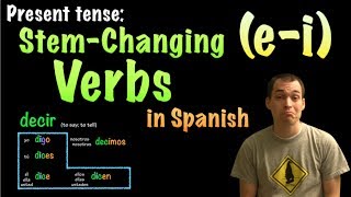 01067 Spanish Lesson  Present Tense  EI Stemchanging verbs [upl. by Bette-Ann472]