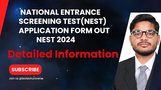 NEST 2024 Application form out  NISER  Detailed Information [upl. by Nord]