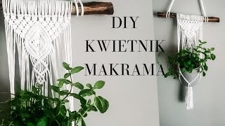 💙DIY PROSTY KWIETNIK ZE SZNURKA 💙Easy macrame plant hanger [upl. by Ettegirb]