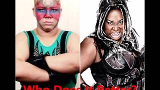 Aja Kong vs Awesome Kong Spinning Back Fist [upl. by Juanita913]