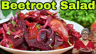 Beetroot saladMangalorean Traditional Festival and Wedding style Saladyummy food [upl. by Dnesnwot]