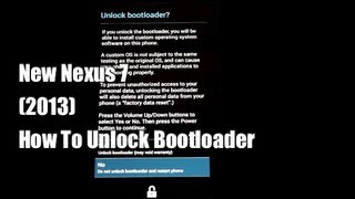 How To Unlock Bootloader New Nexus 7 2013 EASIEST Method [upl. by Aknahs]