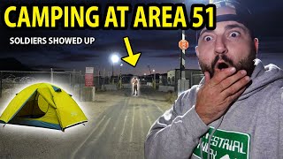 CAMPING AT THE AREA 51 BASE CAMO SOLDIER CAUGHT ON CAMERA [upl. by Bunnie]