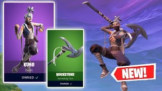 NEW KUNO SKIN AND QUICKSTRIKE PICKAXE GAMEPLAY IN FORTNITE [upl. by Adnyl965]