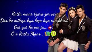 Ratta Maar Song Student of the year [upl. by Aitenev562]