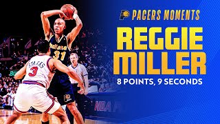 Reggie Miller Scores 8 Points in 9 Seconds to Beat Knicks May 7 1995  Indiana Pacers [upl. by Pasahow]