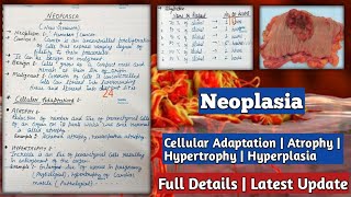 Neoplasia Cellular Adaptation  Atrophy Hypertrophy amp Hyperplasia  Neoplasia in hindi [upl. by Andros539]