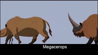 Cenozoic Animals Size Comparison With Music At The End [upl. by Ahsiekan]