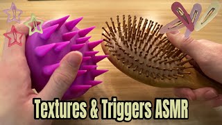 20 Different ASMR Textures and Triggers  Tapping Mouth Sounds Scratching ASMR [upl. by Ongun]