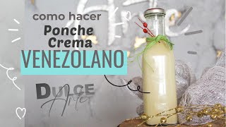 👉PONCHE CREMA CON FLAN Y LECHE CONDENSADA 😍 MUY FÁCIL DELICIOSO sin huevos DULCE ARTE [upl. by Eenehs]