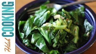 How To Cook Collard Greens  Vegetarian Collard Greens Recipe  Hilah Cooking [upl. by Aggri638]