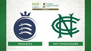 Middlesex v Nottinghamshire  Day One Highlights [upl. by Evatsug]