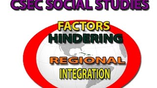 Factors Hindering Regional Integration [upl. by Timothee]