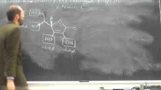 Circle and Identify Functional Groups In an Organic Molecule Vitamin C 001 [upl. by Marigolda758]