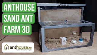 Setting Up And Reviewing the Anthouse Sand Ant Farm 3D  BRUMA Ants [upl. by Nowujalo]