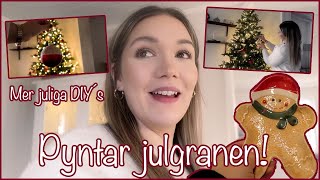 PYNTAR JULGRANEN 🎄JULPYNTANDET FORTSÄTTER VLOGG 148  AMANDA MARIN [upl. by Rosemaria]