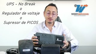 ¿Usar un supresor de picos No break o Regulador de voltaje [upl. by Ahtnahc]