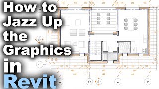 How to Jazz up Floor Plan Graphics in Revit Tutorial [upl. by Lorou]