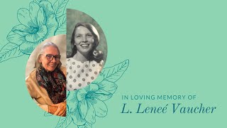 Memorial Service for L Leneé Vaucher LIVE [upl. by Zadoc9]