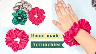 How to Make Your Own Scrunchies Step by Step Guide  How to Make Scrunchies  Shaheen DIY Tips [upl. by Liatnahs]