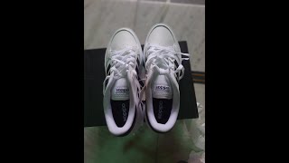 Adidas Breaknet Tennis Shoes White Unboxing Link in description [upl. by Nabru]