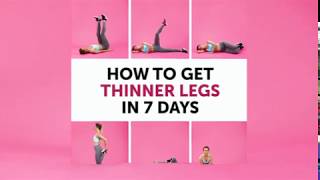 How To Get Thinner Legs In 7 Days [upl. by Vani]