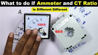 Learn Practically what to do when CT amp Ammeter ratio is Different TheElectricalGuy [upl. by Mariel114]