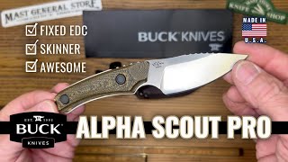 Buck Knives  Alpha Scout Pro Knife  Skinning Knife to EDC [upl. by Zehc]