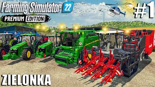 THE ADVENTURE BEGINS  500 COWS FARM  Zielonka  Farming Simulator 22 PREMIUM EDITION  Episode 1 [upl. by Nnyrat484]