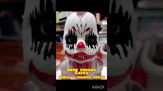 Bebe payaso gateando para Halloween 🎃 Aisha y mamita feroz [upl. by Chae636]