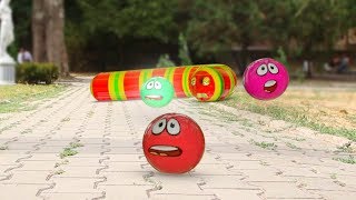 Slitherio vs Red Ball in Real Life [upl. by Erotavlas]