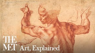 Deconstructing Michelangelos process from a Sistine Chapel study  Art Explained [upl. by Kcajyllib]