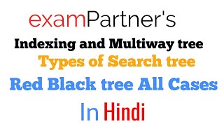 Red Black tree Cases  Red Black tree  Types of search tree  Indexing  Advanced data structures [upl. by Kcirderf]