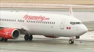 Sunwing cancels most remaining winter flights out of Regina Sask [upl. by Enimaj]