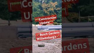 🚧🎢 “The Big Bad Wolf Wolf’s Revenge” Construction Update  2025 Longest Family Invert Busch Gardens [upl. by Oelc]