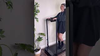 New Wellfit Walking Pad Treadmill First Impressions🚶‍♀️ walkingpad homeworkout wfh [upl. by Oinotna]