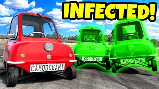 We Played ZOMBIE Infection Hide and Seek with TINY CARS in BeamNG Drive Mods [upl. by Cope]