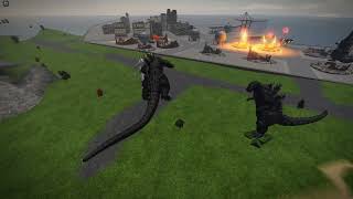 HEISEI GOJIRA VS SHOWA MECHAGODZILLA II  Roblox Kaiju Arisen 50 [upl. by Ruy]