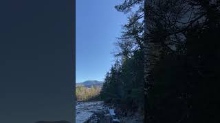 Fall trees in the whitemountains  Rocky Gorge from the footbridge [upl. by Annoyt345]