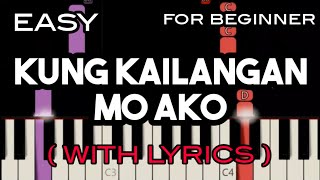 KUNG KAILANGAN MO AKO  LYRICS   REY VALERA  SLOW amp EASY PIANO [upl. by Shannen]