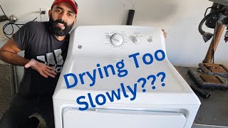 Fixing A GE Dryer That Is Drying Too Slowly [upl. by Treblih137]