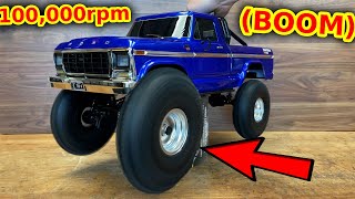 6s 4600kv Castle insanity in Traxxas Ford F150 it blew up [upl. by Brenna]