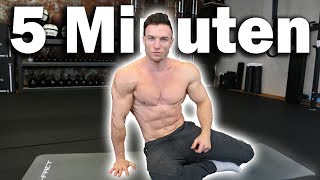 Brutales 5 Minuten Sixpack Workout für Zuhause [upl. by Bidget240]