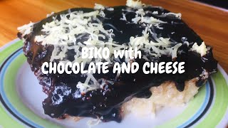 BIKO RECIPE  WITH CHOCOLATE AND CHEESE  Panlasang Pinoy [upl. by Sidwel149]